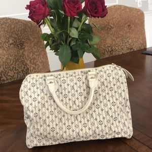 Louis Vuitton Speedy 30 fabric handbag